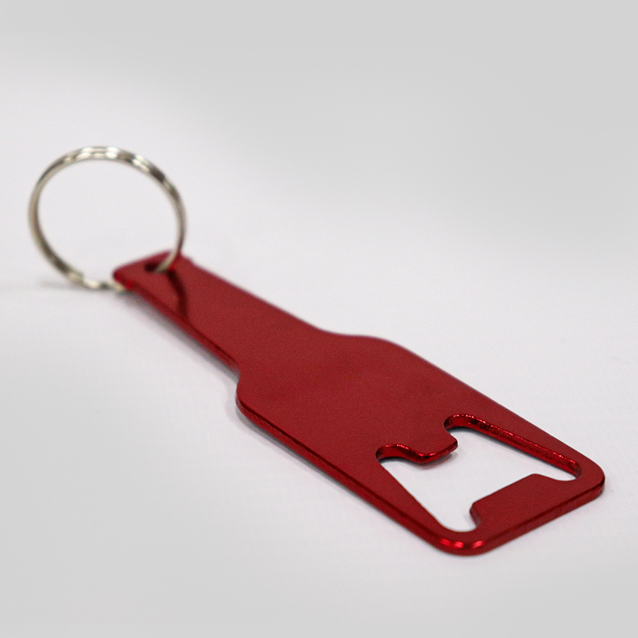 Llavero destapador rojo