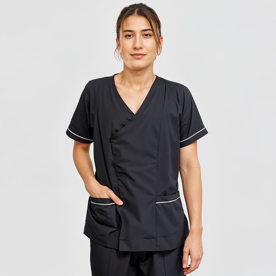 Camisa en antifluido corte princesa sesgo mujer