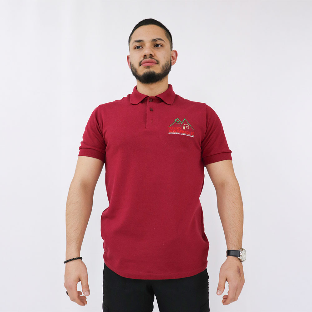 Camiseta Tipo Polo Vinotinto