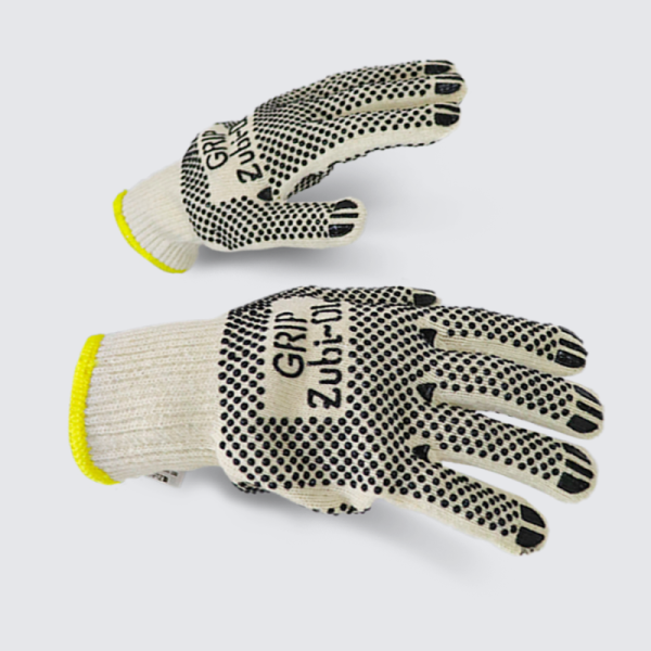 Guantes de hilaza con puntos de PVC
