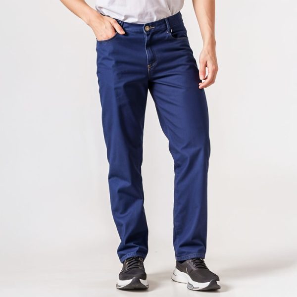 Jean índigo industrial para hombre